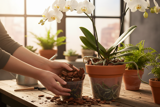 Orchid Potting Mix in Use